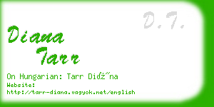 diana tarr business card